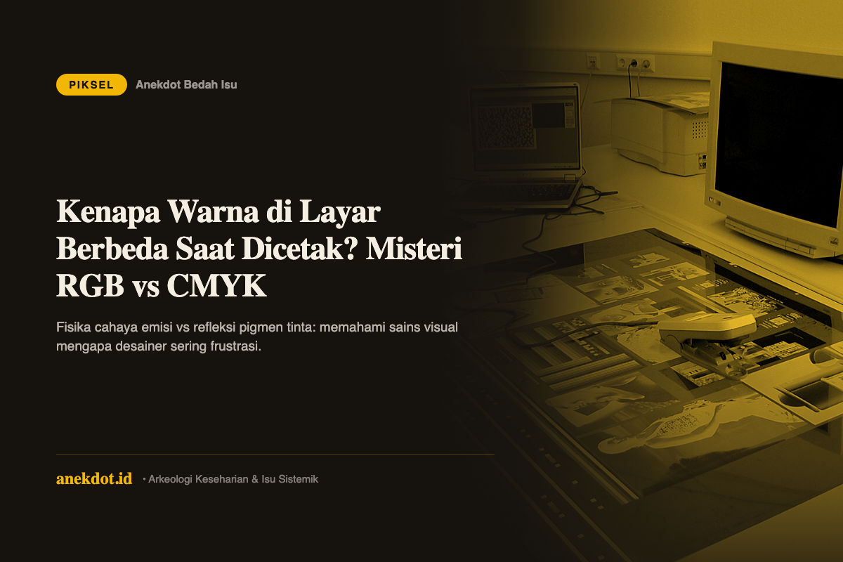 Misteri Layar HP Cerah tapi Pas Diprint Kusam: Perang Optik RGB vs CMYK