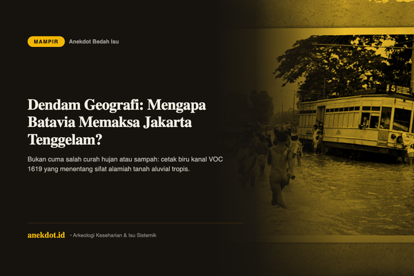 Dendam Geografi: Mengapa Batavia Memaksa Jakarta Tenggelam dan Banjir Selamanya?